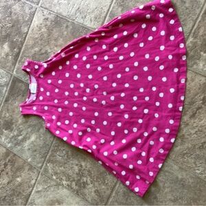 Pink Polka Dot Sleeveless Dress